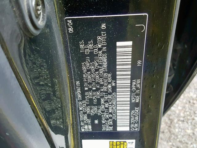 JTLKT324054001526 - 2005 TOYOTA SCION XB Qara foto 10