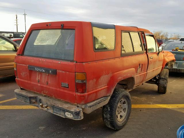 JT4RN62D4G0013386 - 1986 TOYOTA 4RUNNER RN RED photo 4