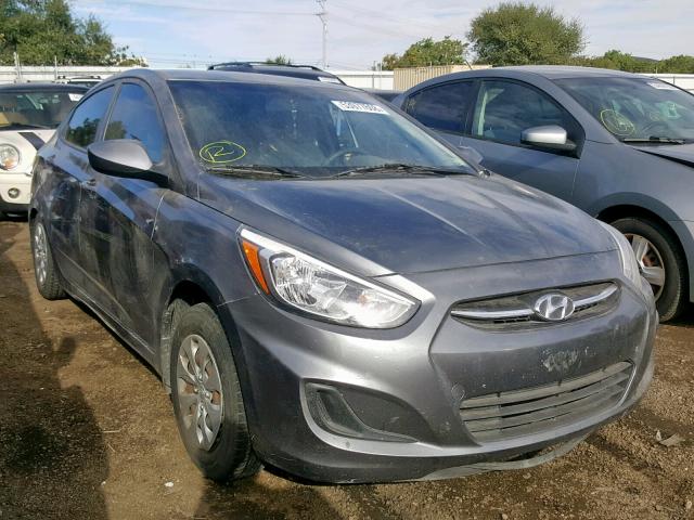 KMHCT4AE2GU991934 - 2016 HYUNDAI ACCENT SE GRAY photo 1