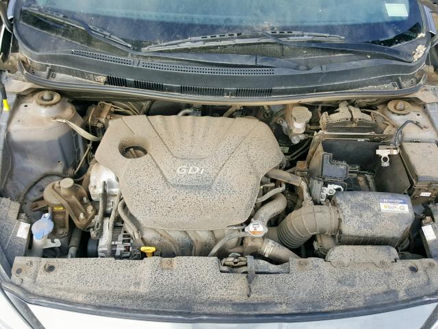 KMHCT4AE2GU991934 - 2016 HYUNDAI ACCENT SE GRAY photo 7