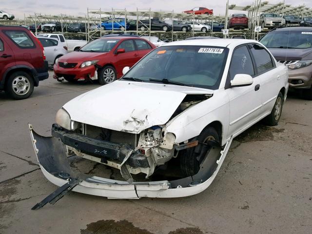 KNAFB121135275509 - 2003 KIA SPECTRA BA GOLD photo 2