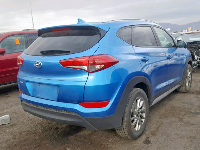 KM8J33A43JU724334 - 2018 HYUNDAI TUCSON LIM BLUE photo 4