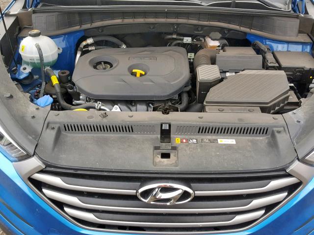 KM8J33A43JU724334 - 2018 HYUNDAI TUCSON LIM BLUE photo 7