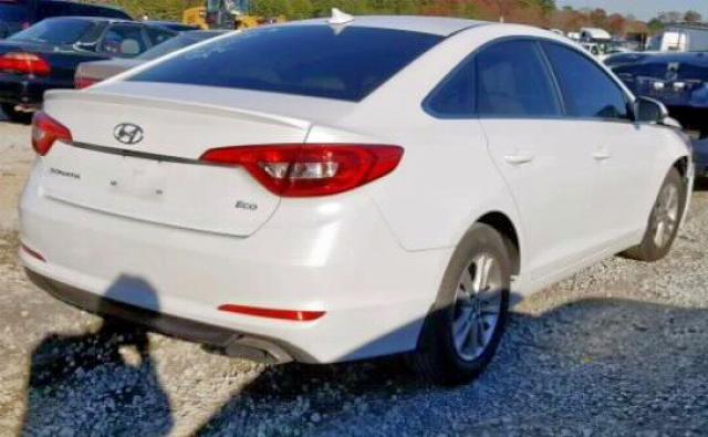 5NPE24AA7HH538028 - 2017 HYUNDAI SONATA ECO WHITE photo 4