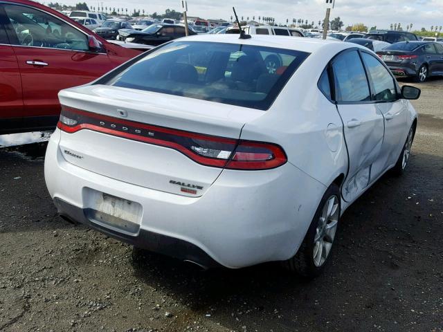 1C3CDFBH7DD153937 - 2013 DODGE DART SXT WHITE photo 4