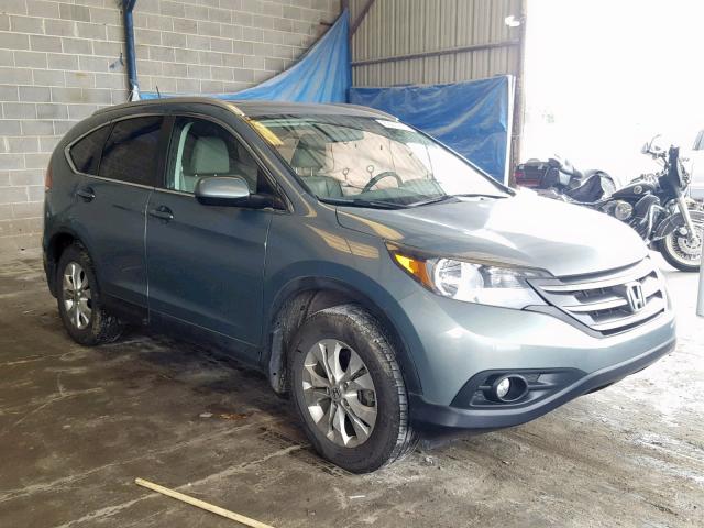 5J6RM4H7XCL061910 - 2012 HONDA CR-V EXL GREEN photo 1