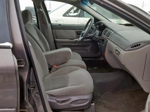 1FAFP56275A234199 - 2005 FORD TAURUS SEL GRAY photo 5