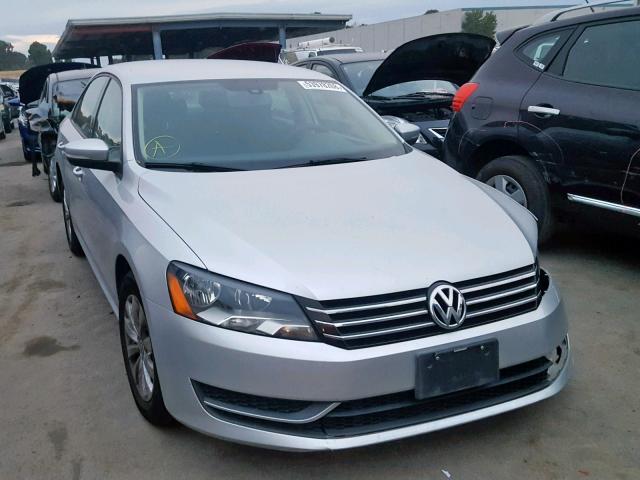 1VWAP7A39DC089537 - 2013 VOLKSWAGEN PASSAT S SILVER photo 1