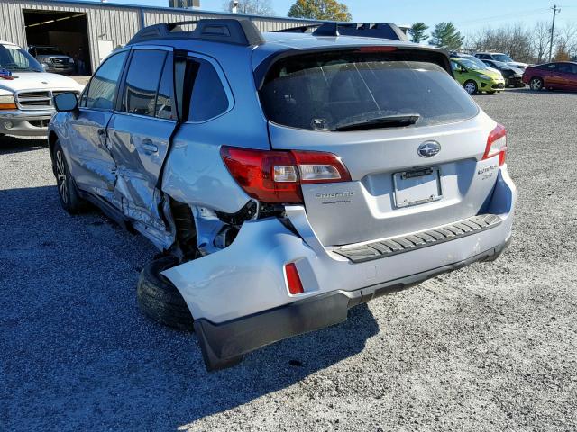 4S4BSENC7G3334064 - 2016 SUBARU OUTBACK 3. SILVER photo 3