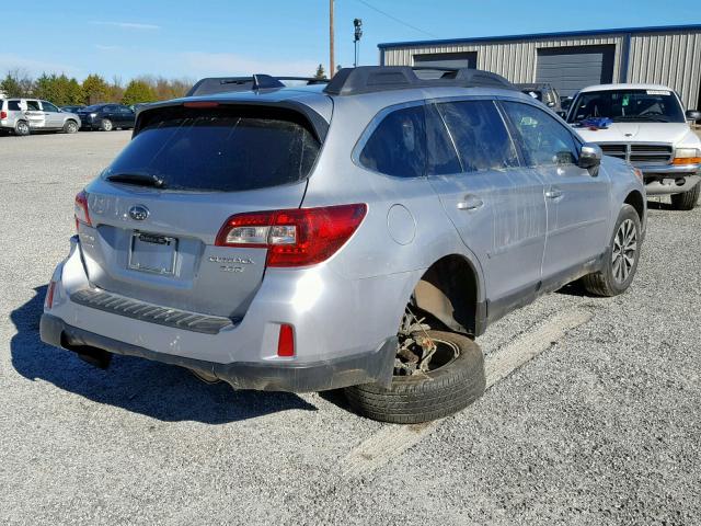 4S4BSENC7G3334064 - 2016 SUBARU OUTBACK 3. SILVER photo 4