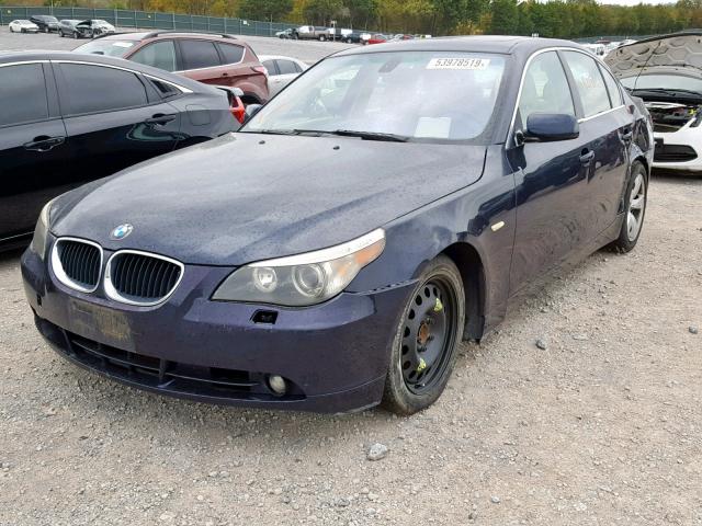 WBANE53576CK80144 - 2006 BMW 525 I BLACK photo 2