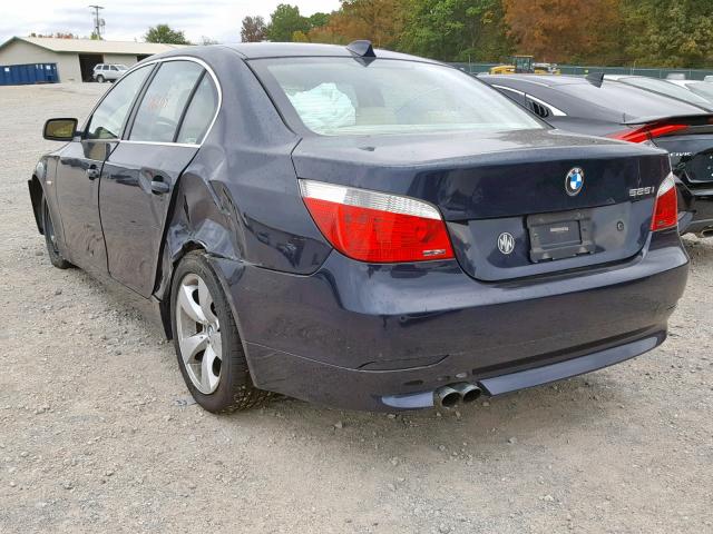 WBANE53576CK80144 - 2006 BMW 525 I BLACK photo 3