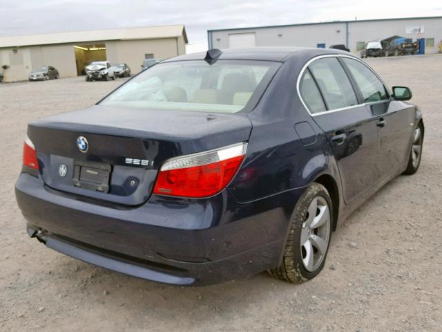 WBANE53576CK80144 - 2006 BMW 525 I BLACK photo 4