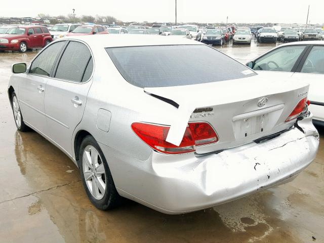 JTHBA30G665170958 - 2006 LEXUS ES 330 SILVER photo 3