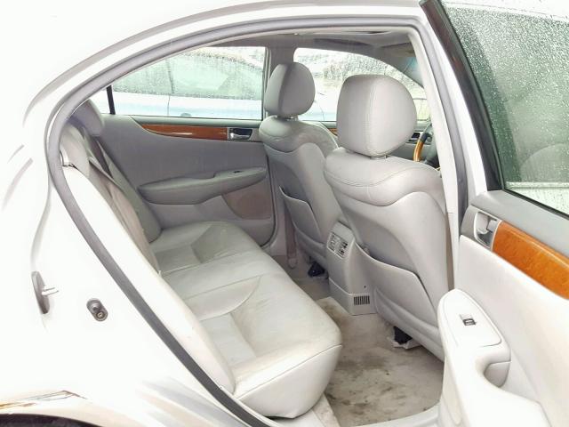 JTHBA30G665170958 - 2006 LEXUS ES 330 SILVER photo 6