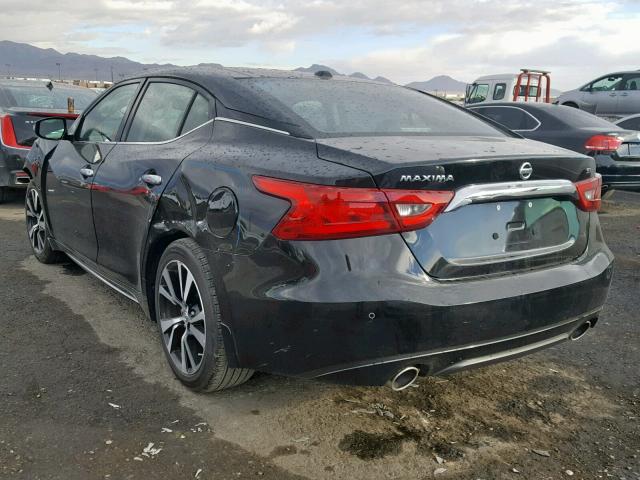 1N4AA6AP4JC394866 - 2018 NISSAN MAXIMA 3.5 BLACK photo 3