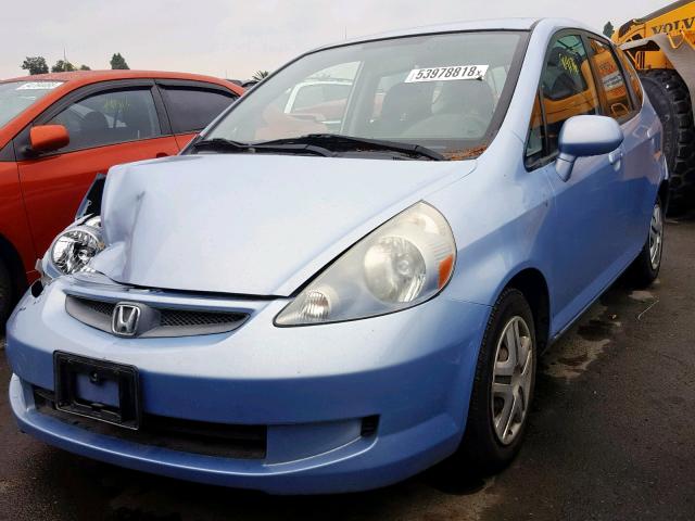 JHMGD384X8S054206 - 2008 HONDA FIT BLUE photo 2