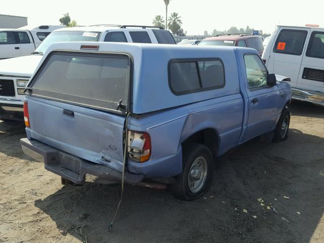 1FTCR10AXVTA45177 - 1997 FORD RANGER BLUE photo 4