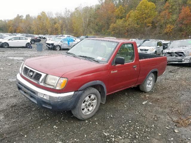 1N6DD21S2YC419640 - 2000 NISSAN FRONTIER X RED photo 2