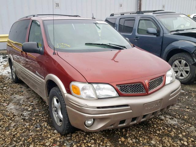 1GMDX03E93D153764 - 2003 PONTIAC MONTANA BURGUNDY photo 1