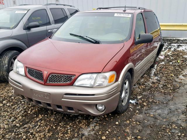 1GMDX03E93D153764 - 2003 PONTIAC MONTANA BURGUNDY photo 2