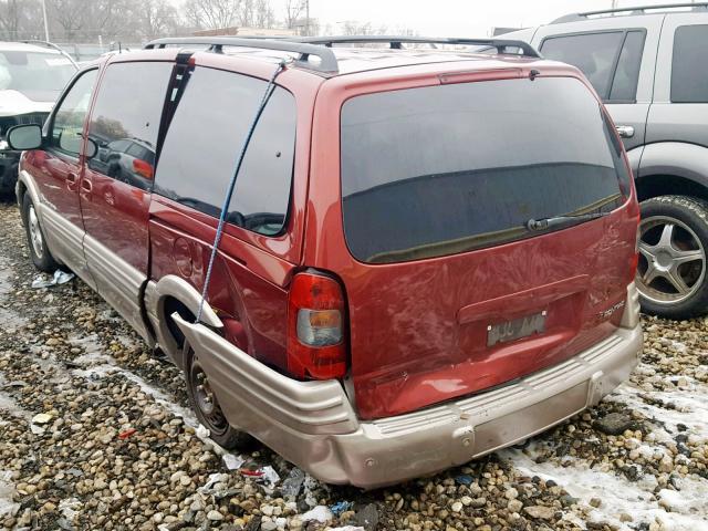 1GMDX03E93D153764 - 2003 PONTIAC MONTANA BURGUNDY photo 3