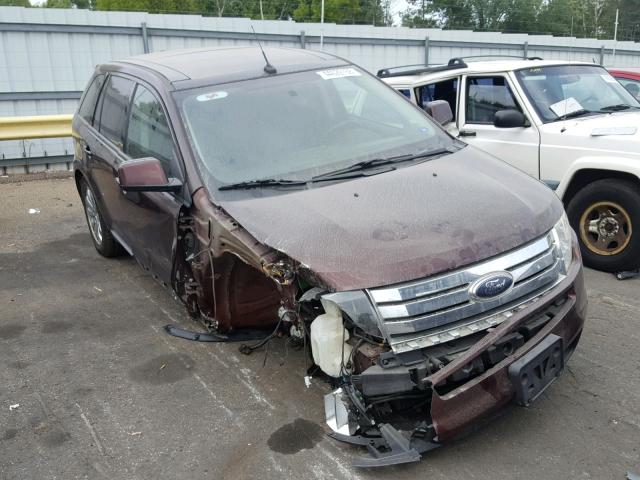 2FMDK4JCXABA80916 - 2010 FORD EDGE SEL MAROON photo 1