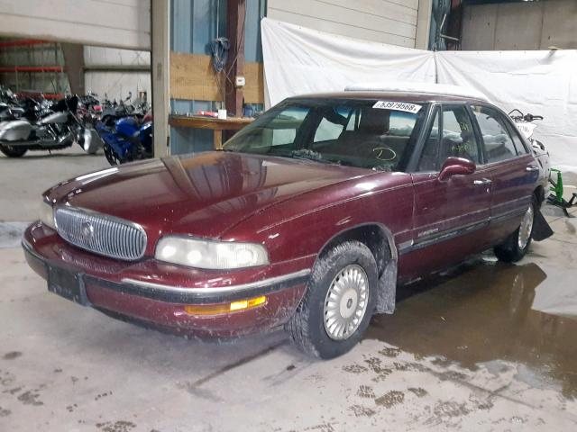 1G4HP52K6WH480917 - 1998 BUICK LESABRE CU BURGUNDY photo 2