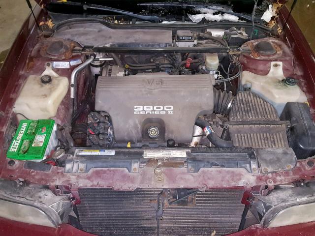 1G4HP52K6WH480917 - 1998 BUICK LESABRE CU BURGUNDY photo 7