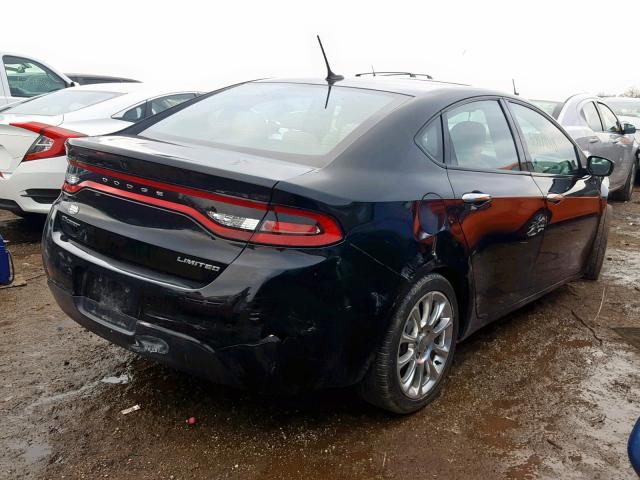 1C3CDFCAXDD304609 - 2013 DODGE DART LIMIT BLACK photo 4