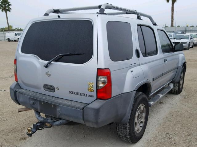 5N1ED28TXYC525366 - 2000 NISSAN XTERRA SILVER photo 4