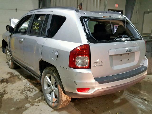 1C4NJDBB3CD508789 - 2012 JEEP COMPASS SP GRAY photo 3