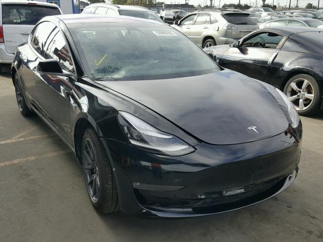 5YJ3E1EA6JF016065 - 2018 TESLA MODEL 3 BLACK photo 1