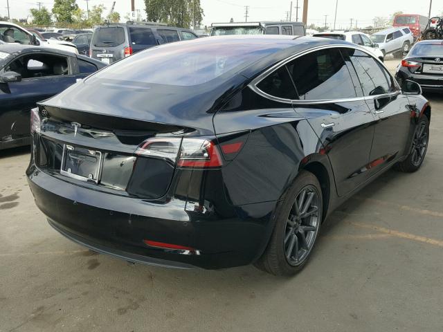 5YJ3E1EA6JF016065 - 2018 TESLA MODEL 3 BLACK photo 4