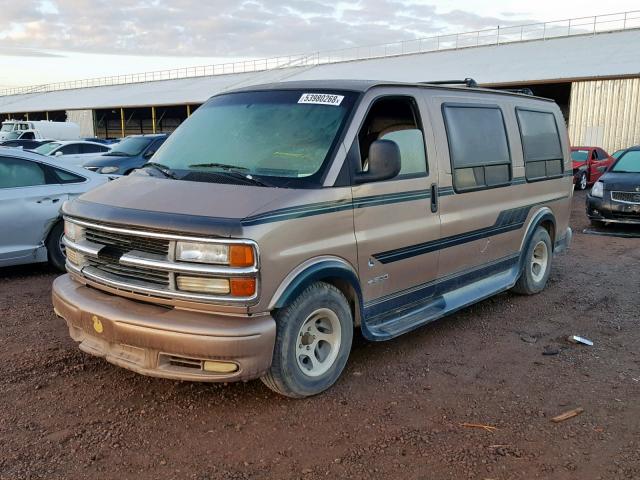 1GBFG15R6X1007062 - 1999 CHEVROLET EXPRESS G1 TWO TONE photo 2