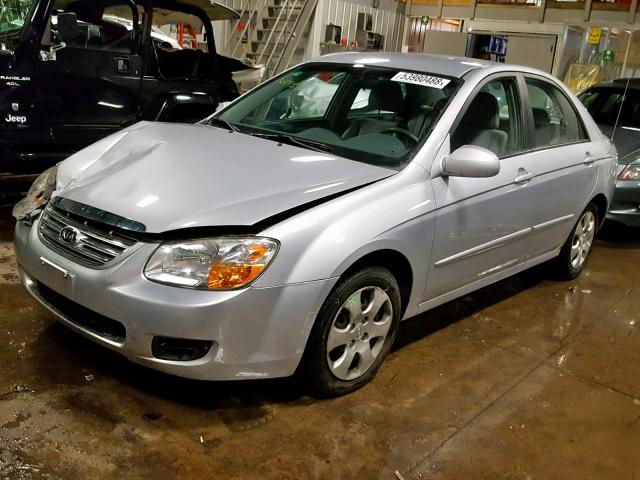 KNAFE121475419454 - 2007 KIA SPECTRA EX SILVER photo 2