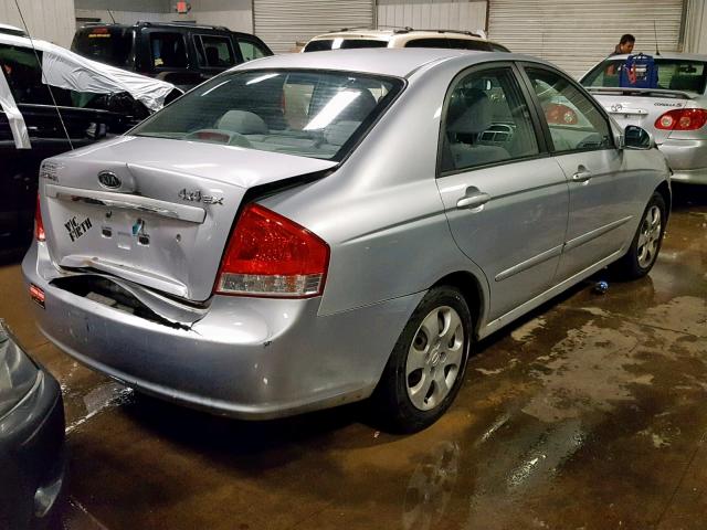 KNAFE121475419454 - 2007 KIA SPECTRA EX SILVER photo 4