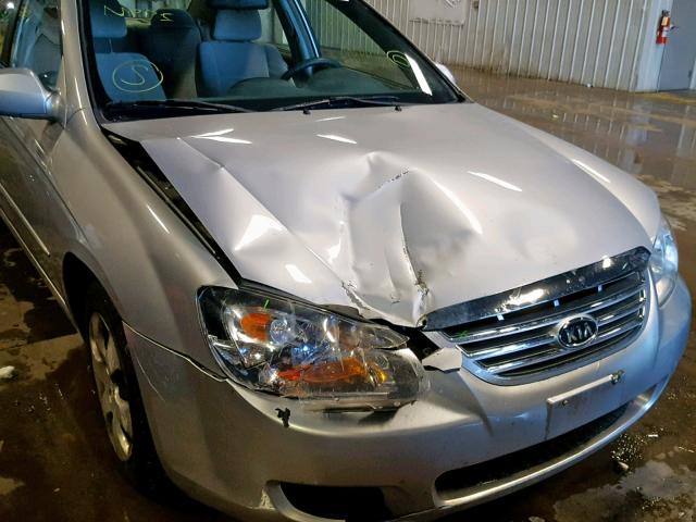 KNAFE121475419454 - 2007 KIA SPECTRA EX SILVER photo 9