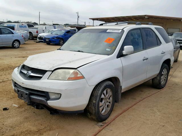 2HNYD18923H523109 - 2003 ACURA MDX TOURIN WHITE photo 2