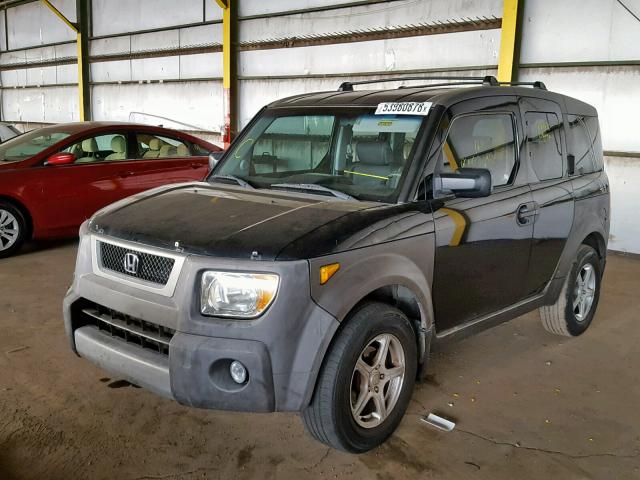 5J6YH28513L005020 - 2003 HONDA ELEMENT EX BLACK photo 2