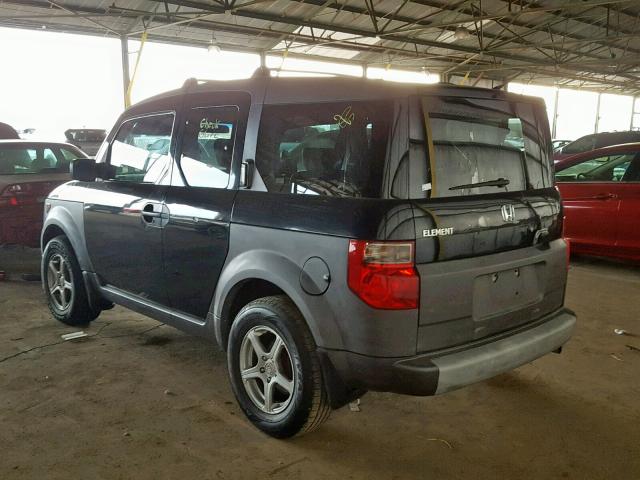 5J6YH28513L005020 - 2003 HONDA ELEMENT EX BLACK photo 3