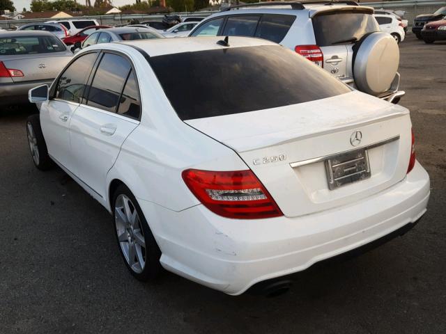 WDDGF4HB5EA959525 - 2014 MERCEDES-BENZ C 250 WHITE photo 3