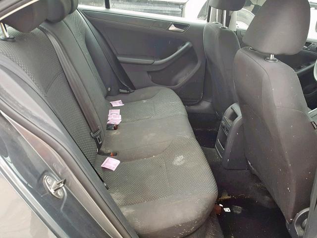 3VW1K7AJ4EM373381 - 2014 VOLKSWAGEN JETTA BASE Մոխրագույն լուսանկար 6