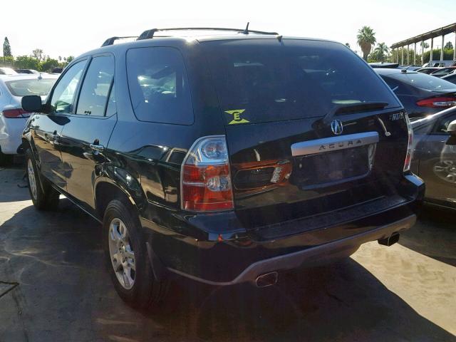 2HNYD18896H526827 - 2006 ACURA MDX TOURIN BLACK photo 3