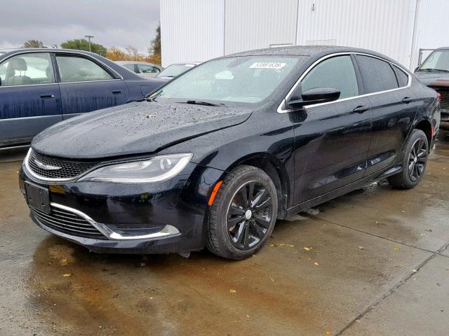 1C3CCCAB0FN657242 - 2015 CHRYSLER 200 LIMITE BLACK photo 2