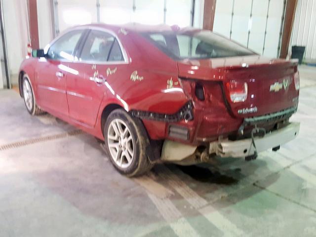 1G11C5SLXEF238287 - 2014 CHEVROLET MALIBU 1LT RED photo 3