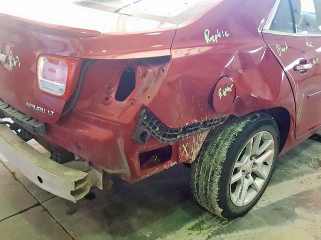 1G11C5SLXEF238287 - 2014 CHEVROLET MALIBU 1LT RED photo 9