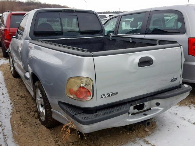 2FTZF07371CA98086 - 2001 FORD F150 SVT L SILVER photo 3