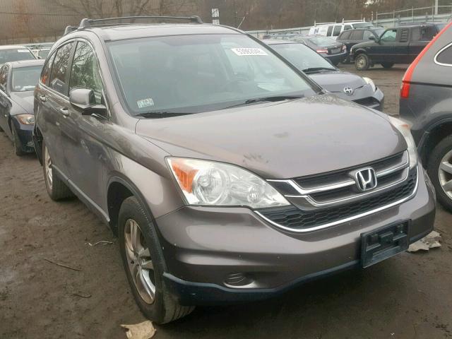 5J6RE4H73AL086240 - 2010 HONDA CR-V EXL BROWN photo 1