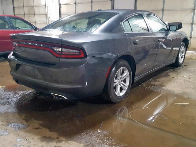 2C3CDXBG1KH661589 - 2019 DODGE CHARGER SX GRAY photo 4